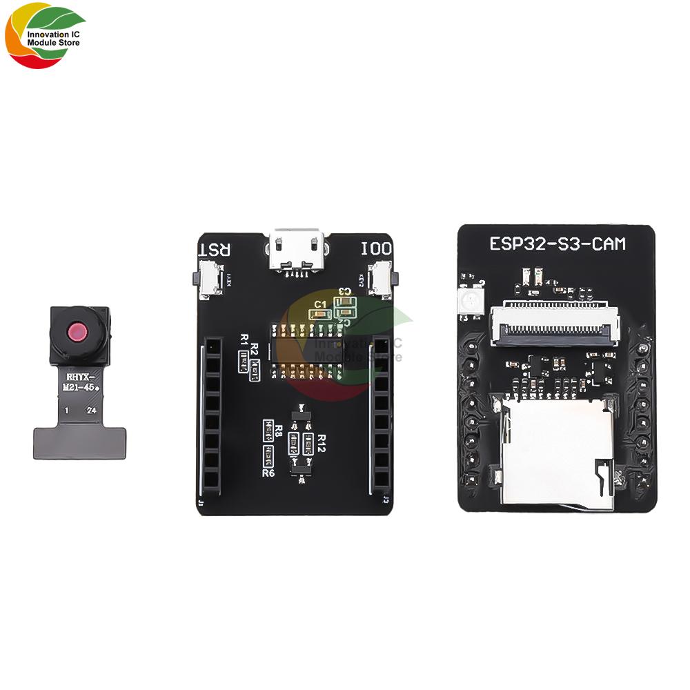 Плата розробки ESP32-S3 CAM Модуль WiFi+Bluetooth ESP32-S3-N16R8 з модулем камери OV2640
Плата розробки ESP32-S3 CAM Модуль WiFi+Bluetooth ESP32-S3-N16R8 з модулем камери OV2640