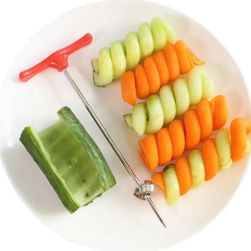 Household Making Tools Vegetables Spiral Knife Potato Carrot Cucumber Salad Chopper Easy Spiral Screw Slicer Cutter Spiralizer 1
Household Making Tools Vegetables Spiral Knife Potato Carrot Cucumber Salad Chopper Easy Spiral Screw Slicer Cutter Spiralizer 1