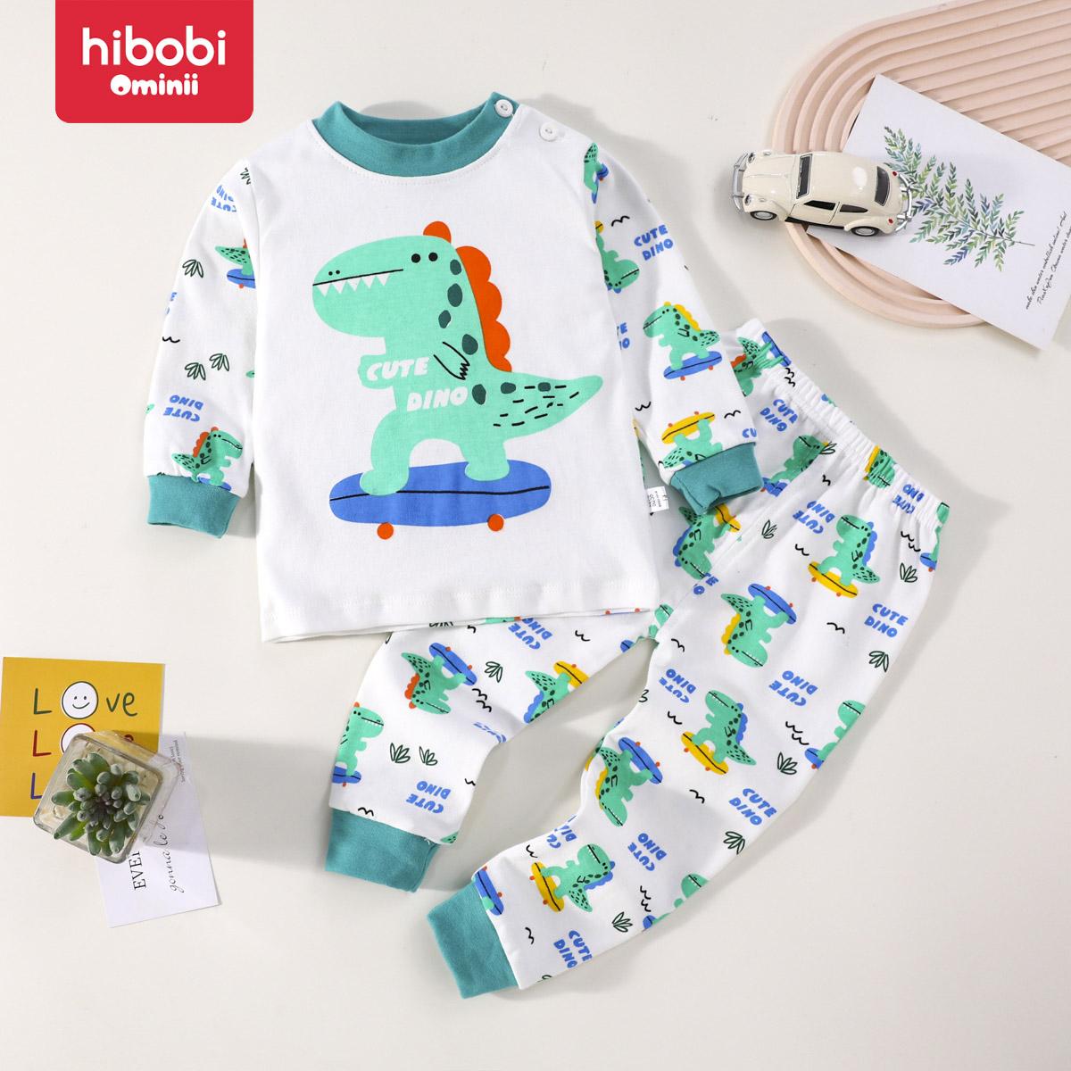 Осенний детский пижамный комплект hibobi из 2 предметов из чистого хлопка с рисунком динозавра 9-12 M зелёный
Осенний детский пижамный комплект hibobi из 2 предметов из чистого хлопка с рисунком динозавра 9-12 M зелёный