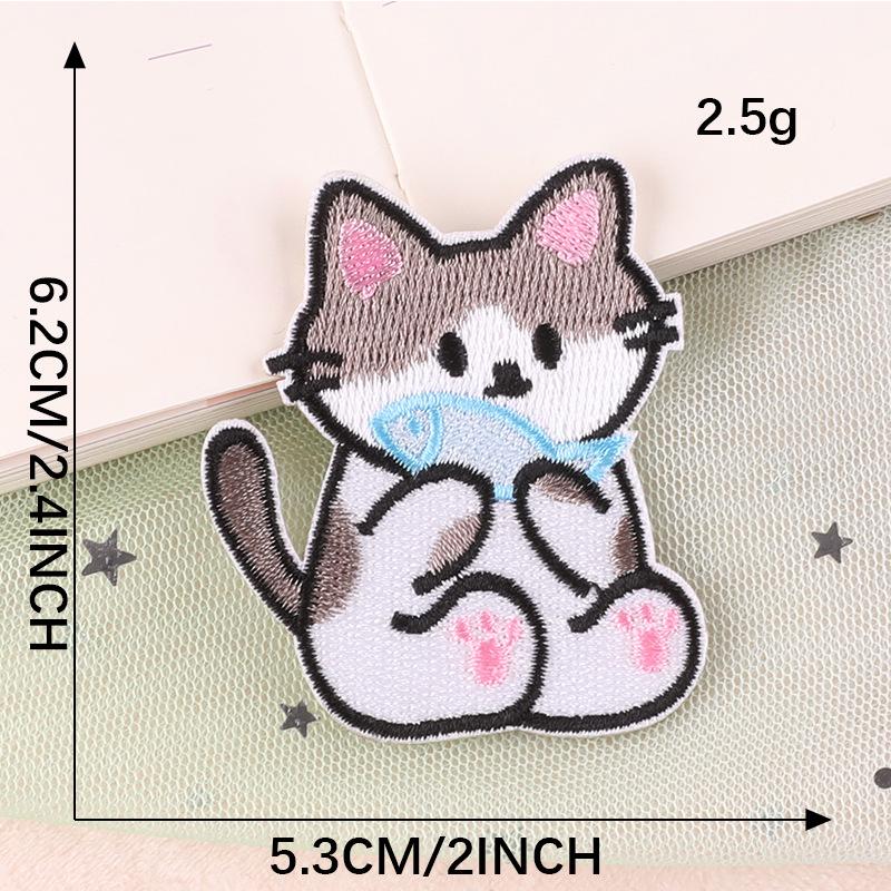 Вышитая нашивка с изображением мультяшного кота: Значок аксессуара для одежды своими руками
Вышитая нашивка с изображением мультяшного кота: Значок аксессуара для одежды своими руками