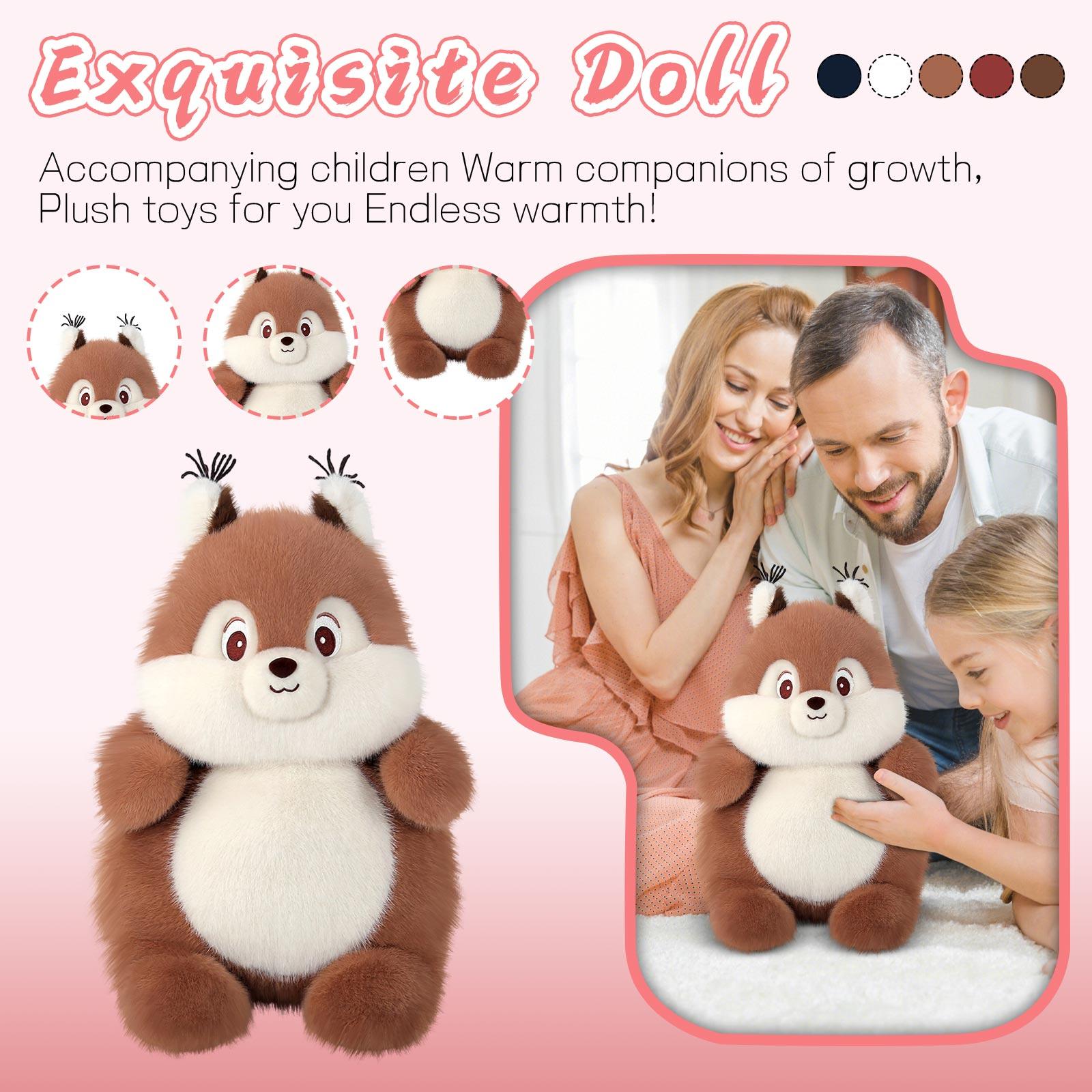 Plush Squirrel Stuffed Animal Soft Toy with Embroidered Facial Features and Fluffy Texture Suitable for Kids and Collectors One Size
Plush Squirrel Stuffed Animal Soft Toy with Embroidered Facial Features and Fluffy Texture Suitable for Kids and Collectors One Size