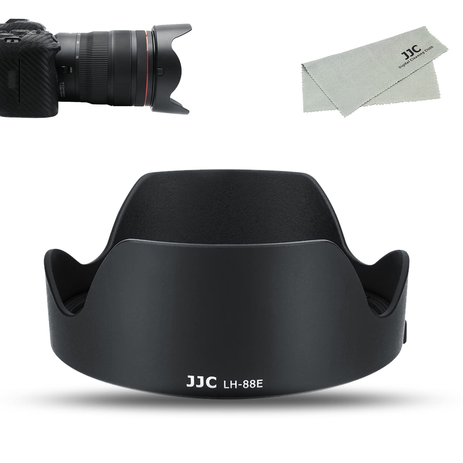 JJC Reversible Lens Flower Compatible with Canon RF L IS USM Lens and Canon RF L IS USM Z Includes Cleaning Cloth EW-88E Hood, Shape, 24-70mm f/2.8
JJC Reversible Lens Flower Compatible with Canon RF L IS USM Lens and Canon RF L IS USM Z Includes Cleaning Cloth EW-88E Hood, Shape, 24-70mm f/2.8