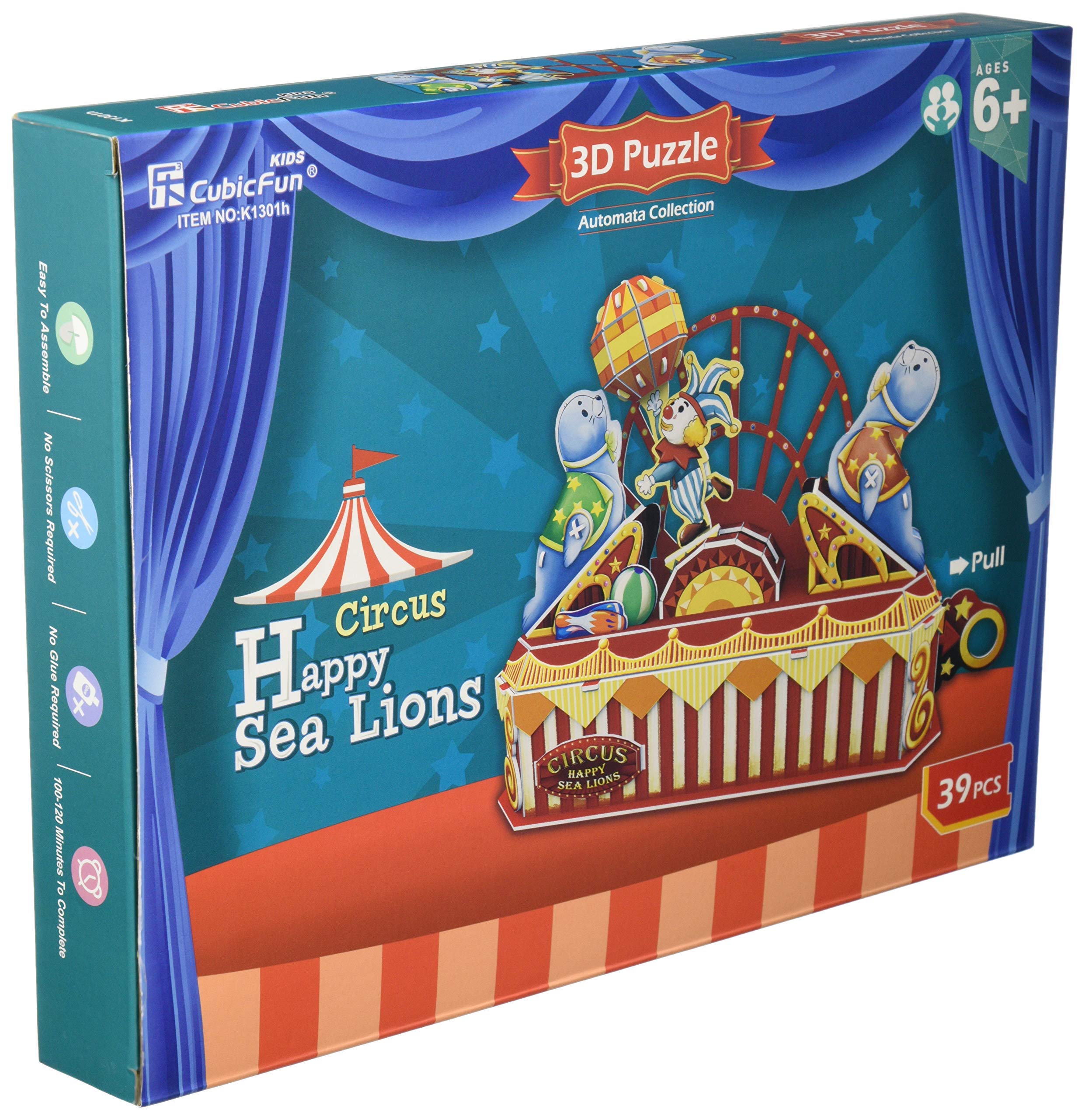 3D Puzzle 39 Pieces Circus Sea Lion K1301h
3D Puzzle 39 Pieces Circus Sea Lion K1301h
