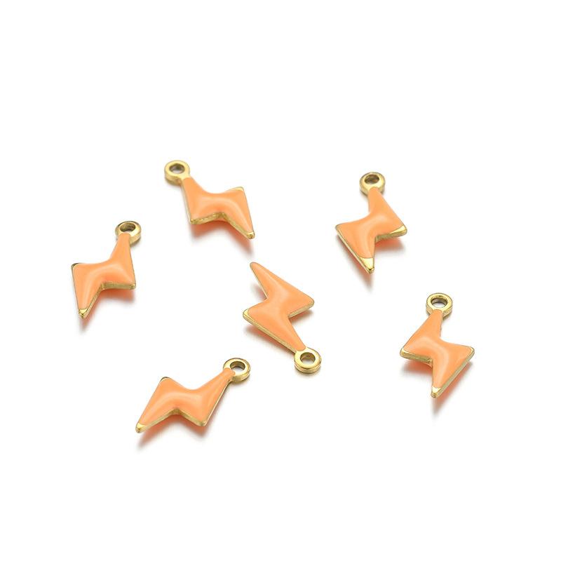 20pcs Colorful Enamel Moon Cross Star Lightning Charms Stainless Steel Gold Color Pendant for Necklace Bracelet Zircon Making
20pcs Colorful Enamel Moon Cross Star Lightning Charms Stainless Steel Gold Color Pendant for Necklace Bracelet Zircon Making