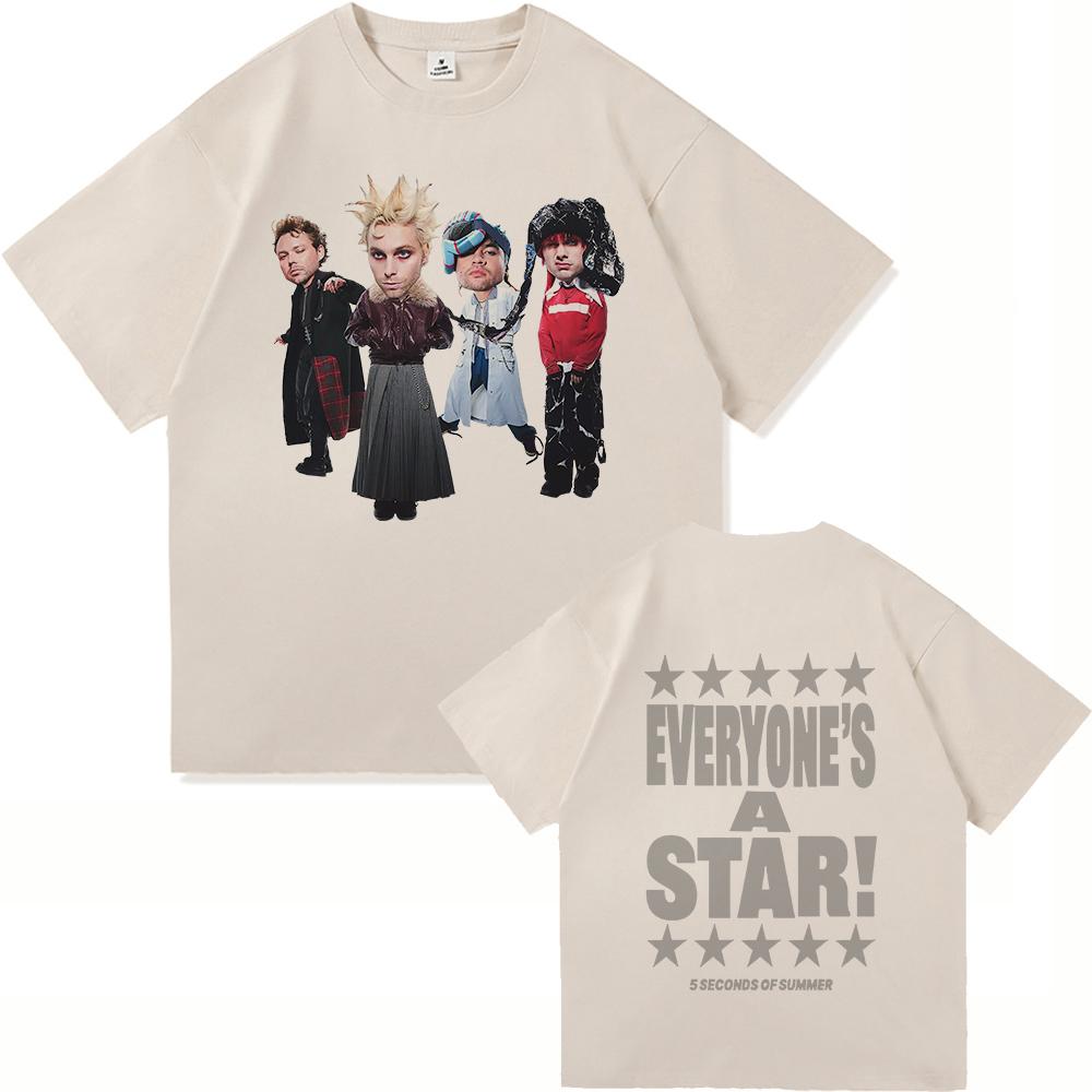 5 Seconds of Summer Футболка Everyones A Star Мода 2025 Альбом ЧоловікиЖінки Одяг Харадзюку Високоякісні Топи Бавовняні Футболки XL
5 Seconds of Summer Футболка Everyones A Star Мода 2025 Альбом ЧоловікиЖінки Одяг Харадзюку Високоякісні Топи Бавовняні Футболки XL