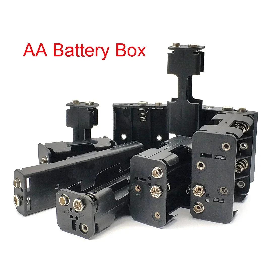 AA Battery Holder 3V 6V 9V 12V for 2X 4X 6X 8X AA Batteries Black Plastic Storage Box Case Dual Layers with 9V Connector Short-3V
AA Battery Holder 3V 6V 9V 12V for 2X 4X 6X 8X AA Batteries Black Plastic Storage Box Case Dual Layers with 9V Connector Short-3V