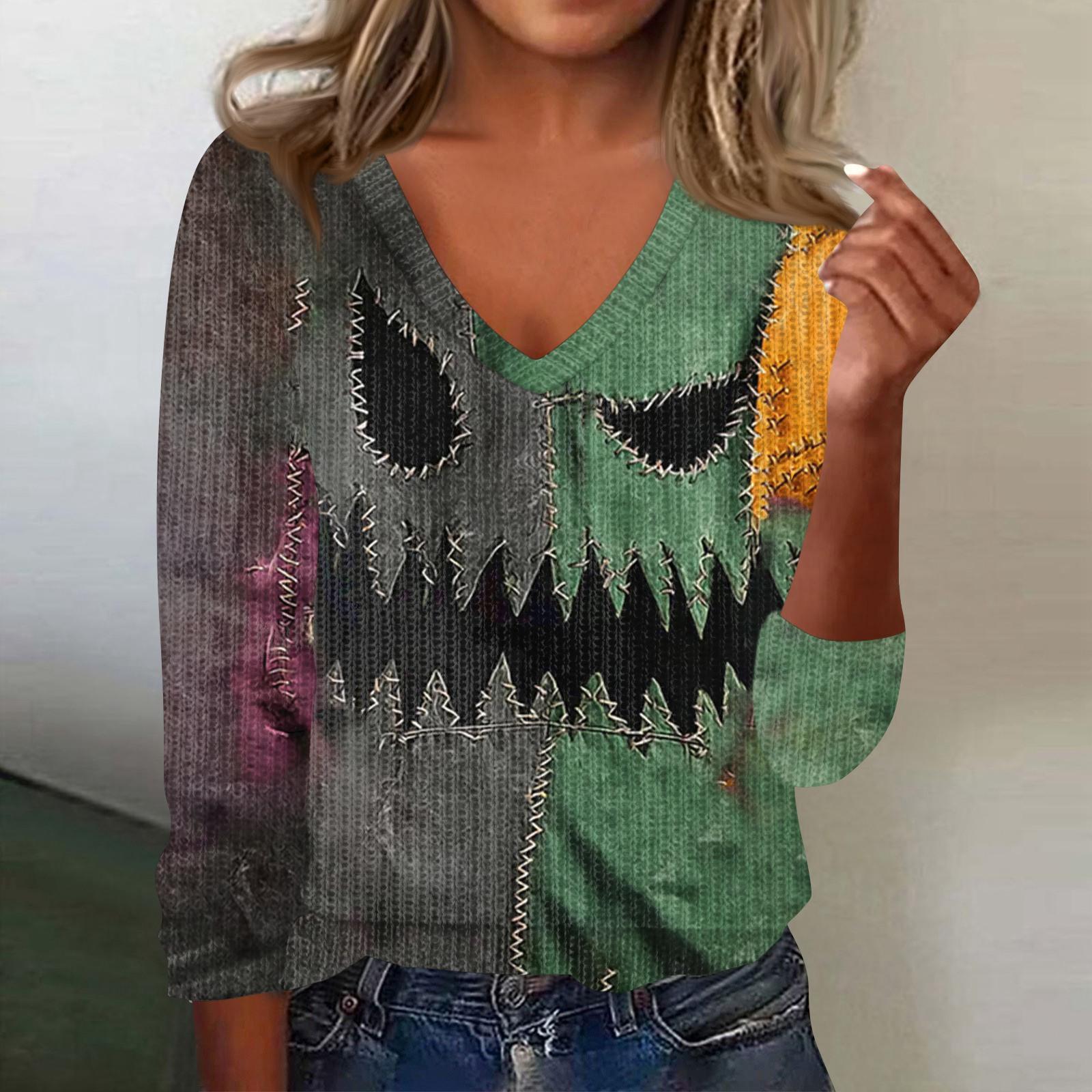 Женский милый свитер вязаный модный повседневный с V-образным вырезом длинным рукавом уютный с принтом топ XL зелёный
Женский милый свитер вязаный модный повседневный с V-образным вырезом длинным рукавом уютный с принтом топ XL зелёный