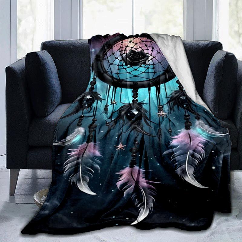 1pc Dream Catcher Printing Lightweight Flannel Blanket, Comfortable and Warm Blanket, for Camping Sofa Bed and Couch Office, Gift 100x150cm
1pc Dream Catcher Printing Lightweight Flannel Blanket, Comfortable and Warm Blanket, for Camping Sofa Bed and Couch Office, Gift 100x150cm