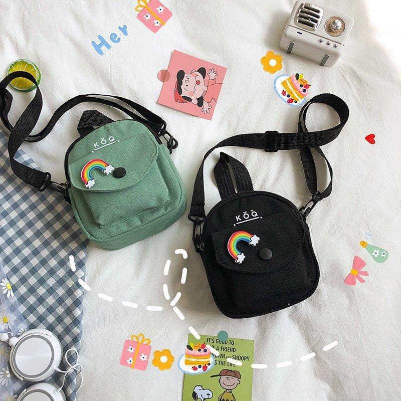 Cute small bag New trendy and popular versatile canvas messenger bag Casual shoulder small square bag жовтий
Cute small bag New trendy and popular versatile canvas messenger bag Casual shoulder small square bag жовтий
