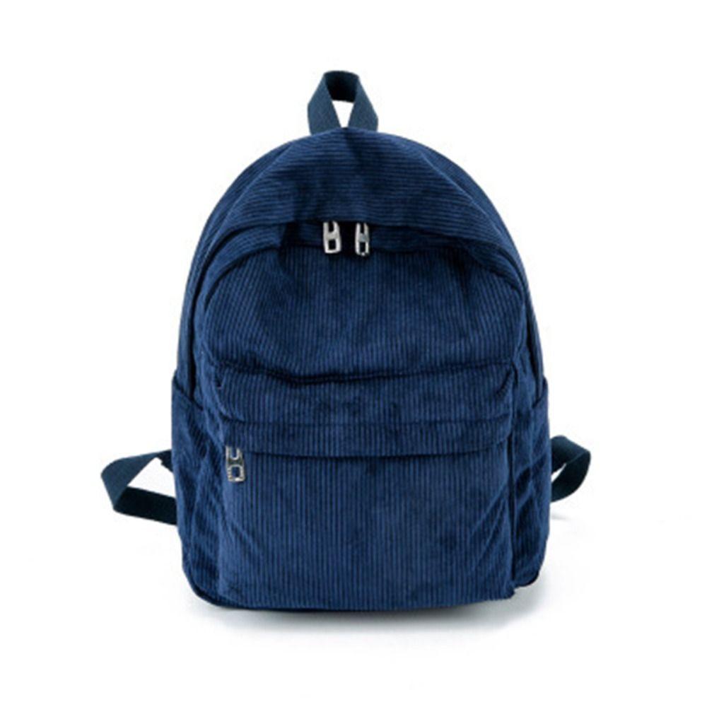 Solid Color Corduroy Backpack Large Capacity Travel Knapsack Student Schoolbag Winter синій
Solid Color Corduroy Backpack Large Capacity Travel Knapsack Student Schoolbag Winter синій