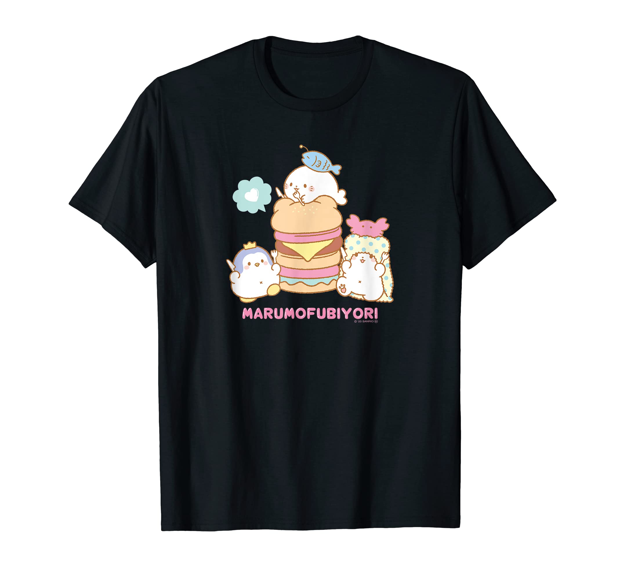 Футболка с Гамбургером Марумофубиёри чёрный
Футболка с Гамбургером Марумофубиёри чёрный