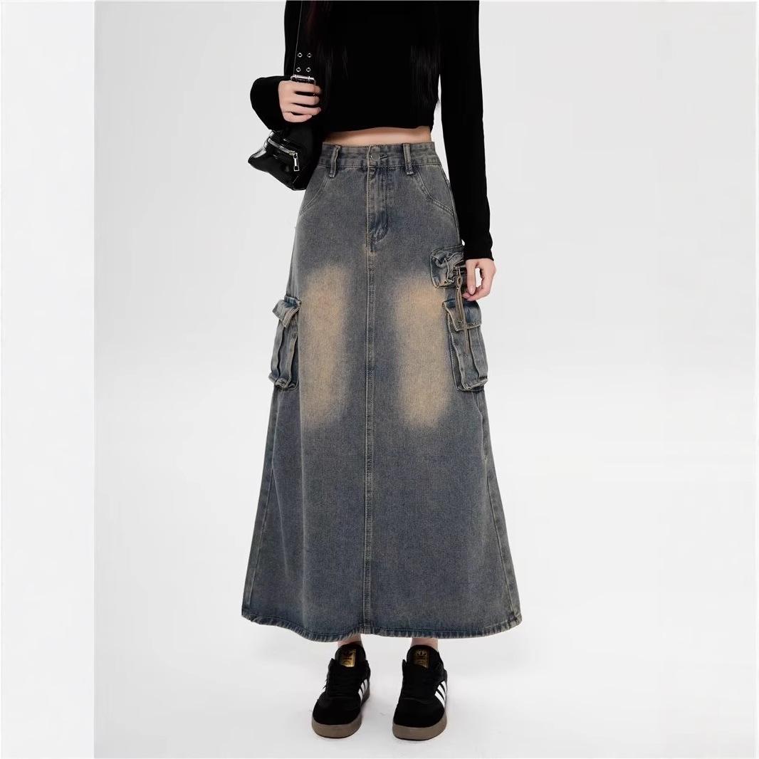 Trade Plus Size Women s Light Denim High Waist Midi Skirt 2025 - Versatile, High Street Hip Hop Design. S 
Trade Plus Size Women s Light Denim High Waist Midi Skirt 2025 - Versatile, High Street Hip Hop Design. S