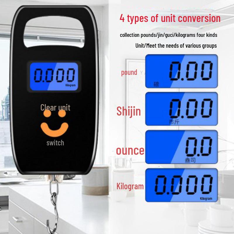 Portable High-Precision Electronic Hand Scale for Weighing 50g to 50kg with Hook and Spring Mechanism Generation 1, Pink, Battery Version
Portable High-Precision Electronic Hand Scale for Weighing 50g to 50kg with Hook and Spring Mechanism Generation 1, Pink, Battery Version