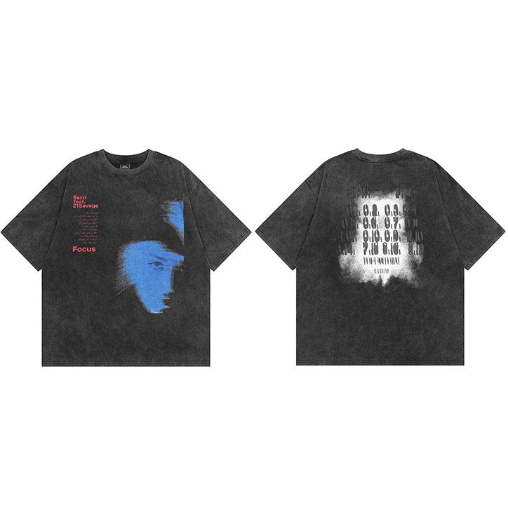 Men Streetwear Hip Hop Oversize T Shirt Blue Shadow Letter Graphic Vintage Washed Black T Shirt Harajuku Tshirt Tees Cotton M
Men Streetwear Hip Hop Oversize T Shirt Blue Shadow Letter Graphic Vintage Washed Black T Shirt Harajuku Tshirt Tees Cotton M
