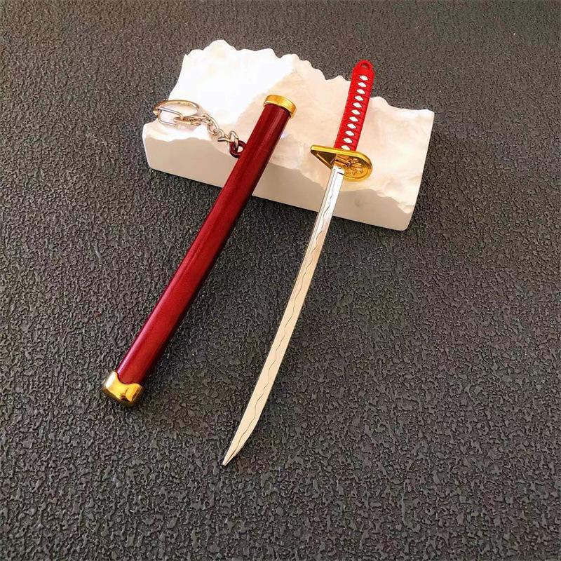 15cm Metal One Piece Katana Sword Mini Japanese Roronoa Zoro Katana One Piece Samurai Fake Knife Iron Alloy Real Sword Anime Toy 15CM красный
15cm Metal One Piece Katana Sword Mini Japanese Roronoa Zoro Katana One Piece Samurai Fake Knife Iron Alloy Real Sword Anime Toy 15CM красный