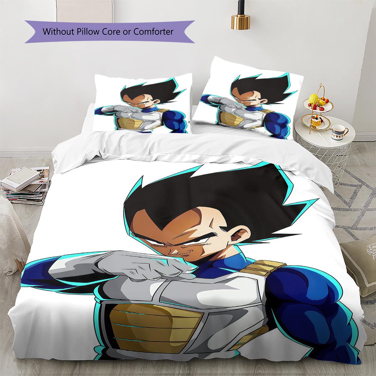 Vegito Pattern Bedding,Quilt Set Quilt Cover Pillowcase Home Birthday Gift (1 * duvet cover + 2 * pillowcase, without core) 135x200cm
Vegito Pattern Bedding,Quilt Set Quilt Cover Pillowcase Home Birthday Gift (1 * duvet cover + 2 * pillowcase, without core) 135x200cm