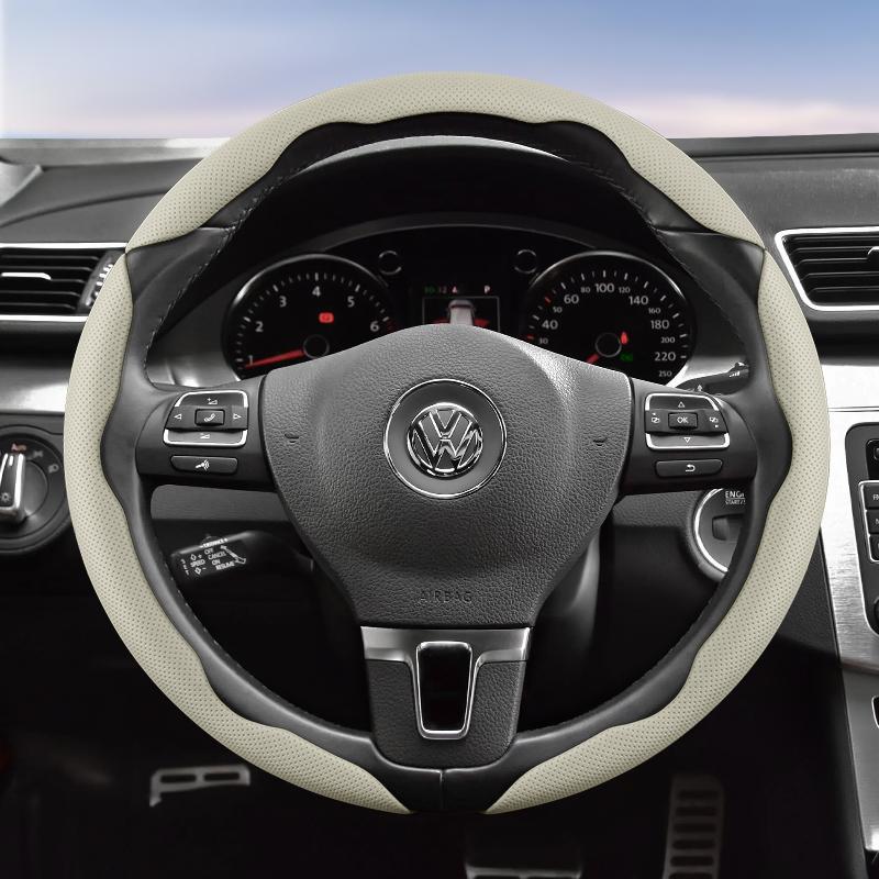 Suitable for Volkswagen Breathable Hole Leather Steering Wheel Cover Segmented Quick Release Design Non-Slip Durable Polo Golf 6 up Gol Scirocco
Suitable for Volkswagen Breathable Hole Leather Steering Wheel Cover Segmented Quick Release Design Non-Slip Durable Polo Golf 6 up Gol Scirocco