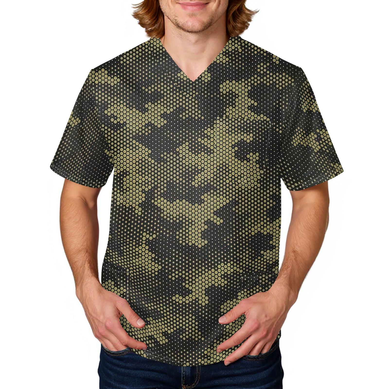 Men s casual personalized camouflage printed shirt - Men s V-neck long-pockets protective work uniform short-sleeve L армия зеленый
Men s casual personalized camouflage printed shirt - Men s V-neck long-pockets protective work uniform short-sleeve L армия зеленый