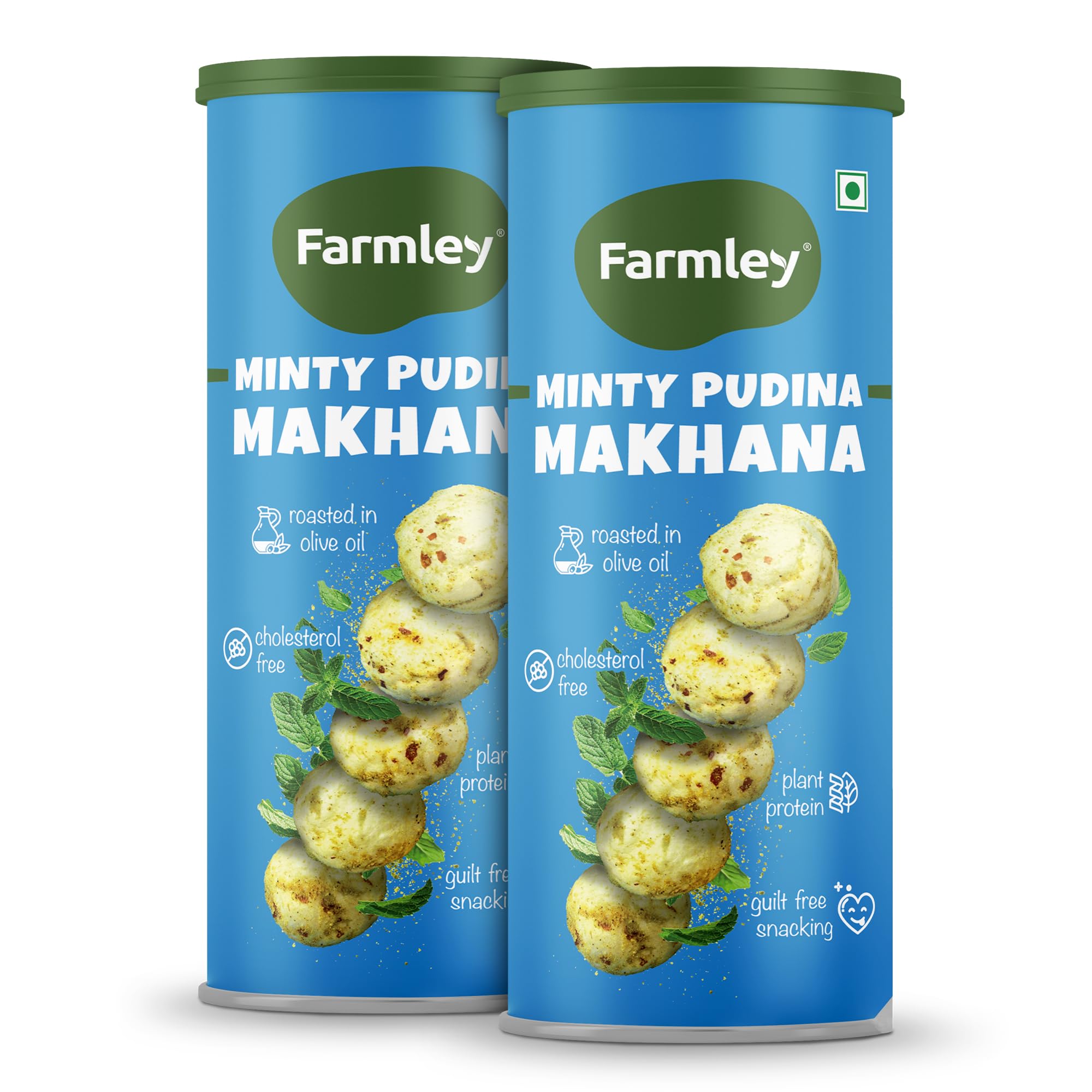 Farmley Roasted and Flavoured Makhana | Cream & Onion Flavour | Healthy Snack | Cholesterol Free | Gluten Free | Rich in Protein & Fiber | Roaste
Farmley Roasted and Flavoured Makhana | Cream & Onion Flavour | Healthy Snack | Cholesterol Free | Gluten Free | Rich in Protein & Fiber | Roaste