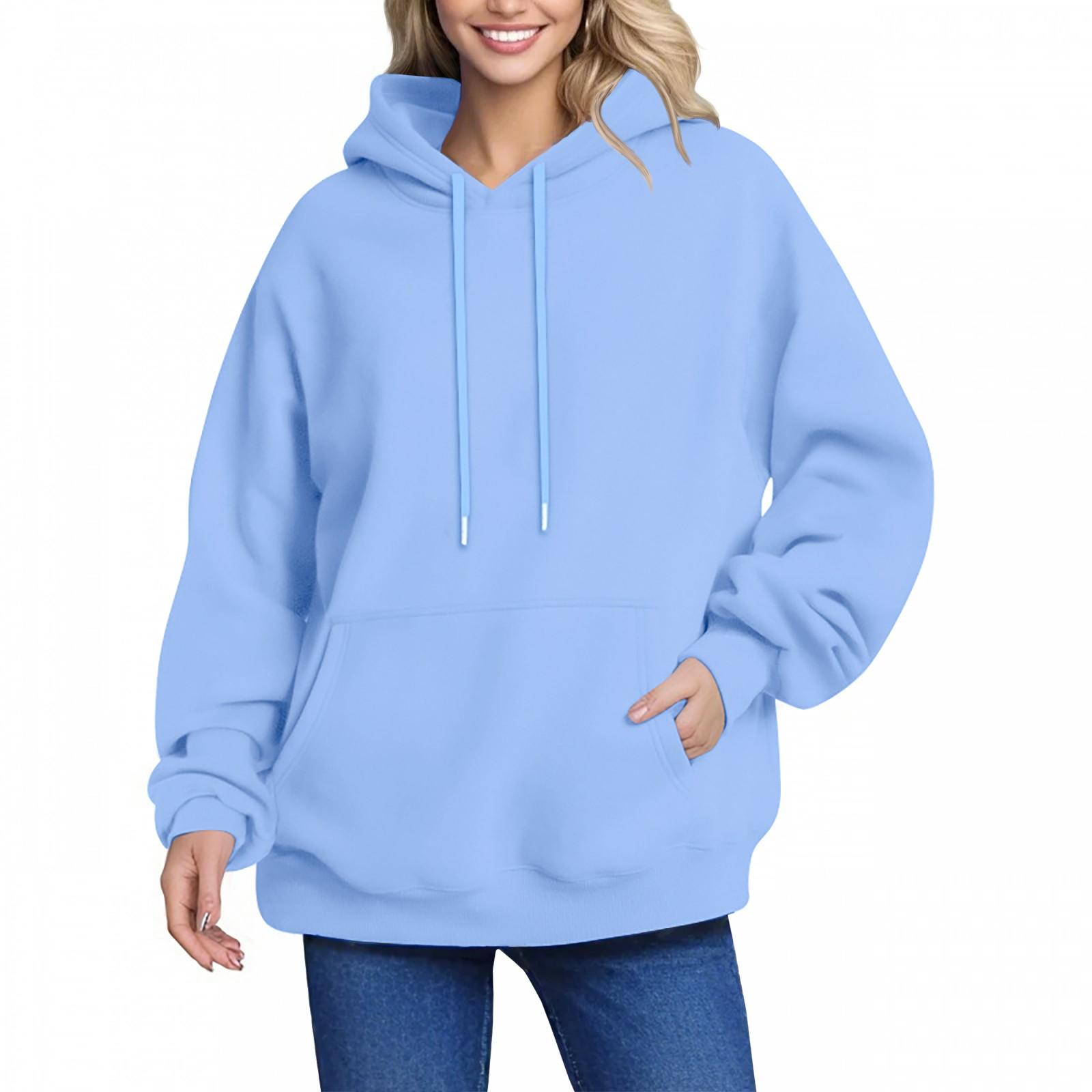 Женская толстовка с капюшоном, однотонная, с длинными рукавами, мешковатый свитер, топ S светло-синий
Женская толстовка с капюшоном, однотонная, с длинными рукавами, мешковатый свитер, топ S светло-синий