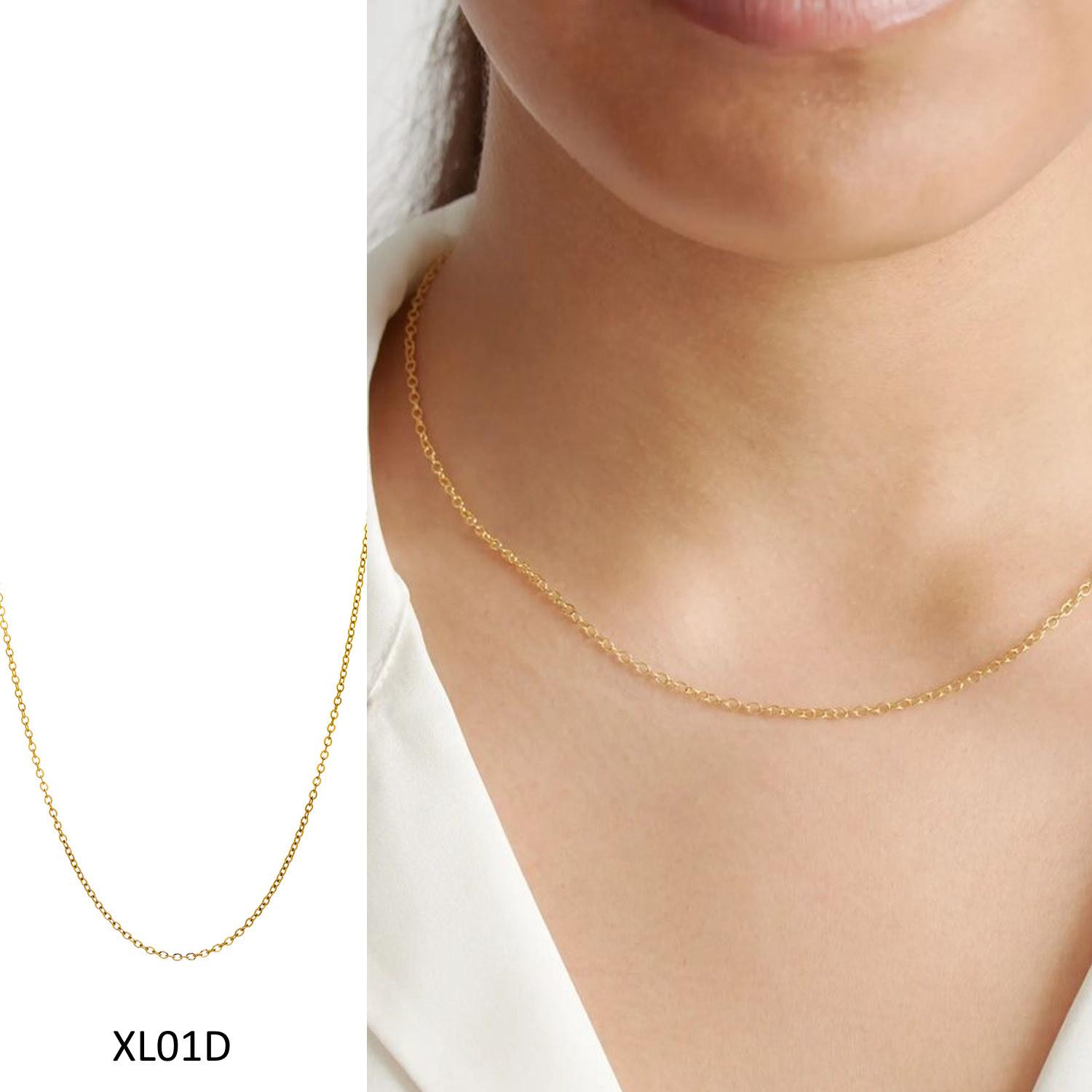 CARLIDANA Fashion New Design Chain Necklace Women Jewelry 18k Gold Plated Stainless Steel Thin Flat Snake Chain Necklace
CARLIDANA Fashion New Design Chain Necklace Women Jewelry 18k Gold Plated Stainless Steel Thin Flat Snake Chain Necklace