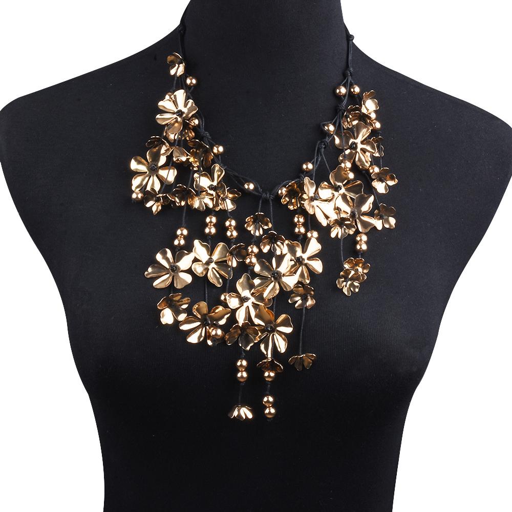 2026 New Boho Ethnic Golden White Flowers Beads Cascading Necklace Pendant Women Indian Statement Vintage Black Cord Necklace золотой
2026 New Boho Ethnic Golden White Flowers Beads Cascading Necklace Pendant Women Indian Statement Vintage Black Cord Necklace золотой