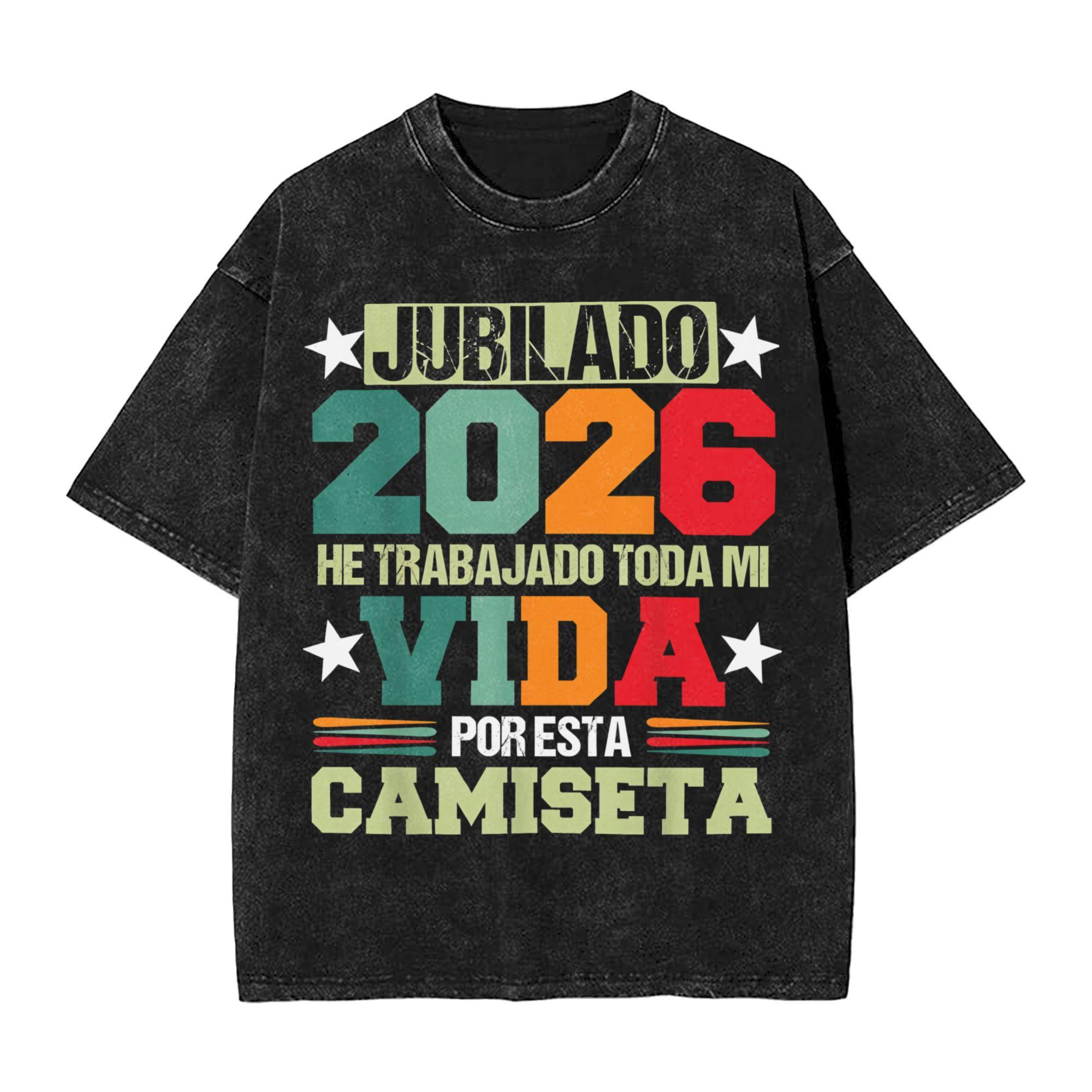 Harajuku Washed Shirt Jubilada He Trabajado Toda MI Vida Por Esta Camiseta Apparel Novelty TShirts Oversize Streetwear Tee S
Harajuku Washed Shirt Jubilada He Trabajado Toda MI Vida Por Esta Camiseta Apparel Novelty TShirts Oversize Streetwear Tee S