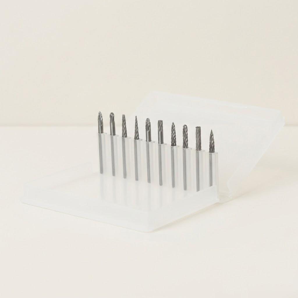 10/20Pcs Solid Carbide Burr Set 3mm Shank Heat-Treated Rotary Tool Bits for Wood Metal Engraving Accessories
10/20Pcs Solid Carbide Burr Set 3mm Shank Heat-Treated Rotary Tool Bits for Wood Metal Engraving Accessories