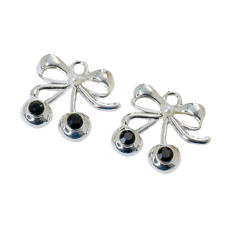 Cherry Bowknot Design Metal Jewelry Pendant Necklace Making Charm Alloy Texture Suitable for Gifting Jewelry Earrings
Cherry Bowknot Design Metal Jewelry Pendant Necklace Making Charm Alloy Texture Suitable for Gifting Jewelry Earrings