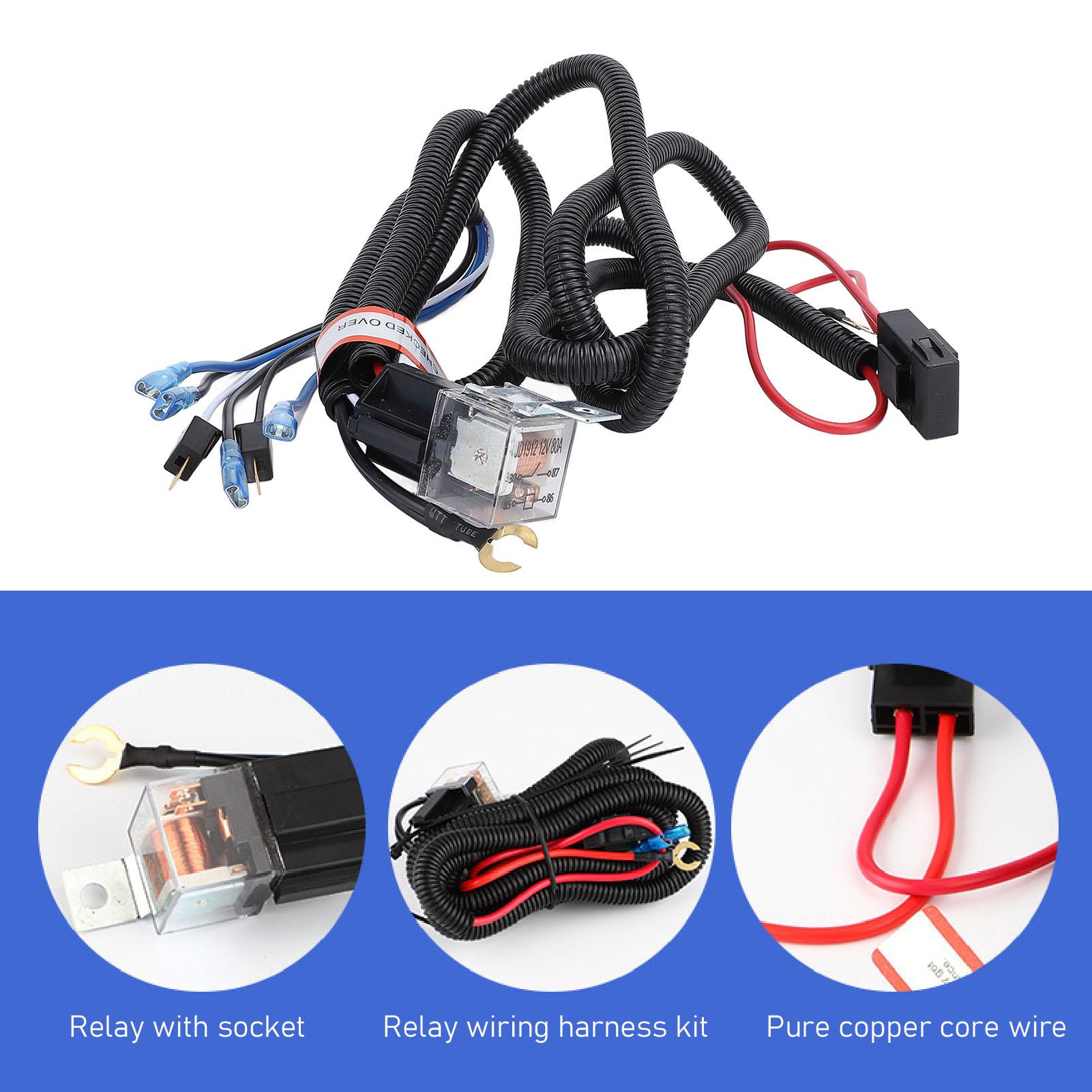 Horn Wiring Harness Relay Kit 80A 4 Pin Spst Normally Open Speaker Wiring Harness Relay Kit for Car Truck SUV RV ATV Pickup Motorcycle 12V
Horn Wiring Harness Relay Kit 80A 4 Pin Spst Normally Open Speaker Wiring Harness Relay Kit for Car Truck SUV RV ATV Pickup Motorcycle 12V