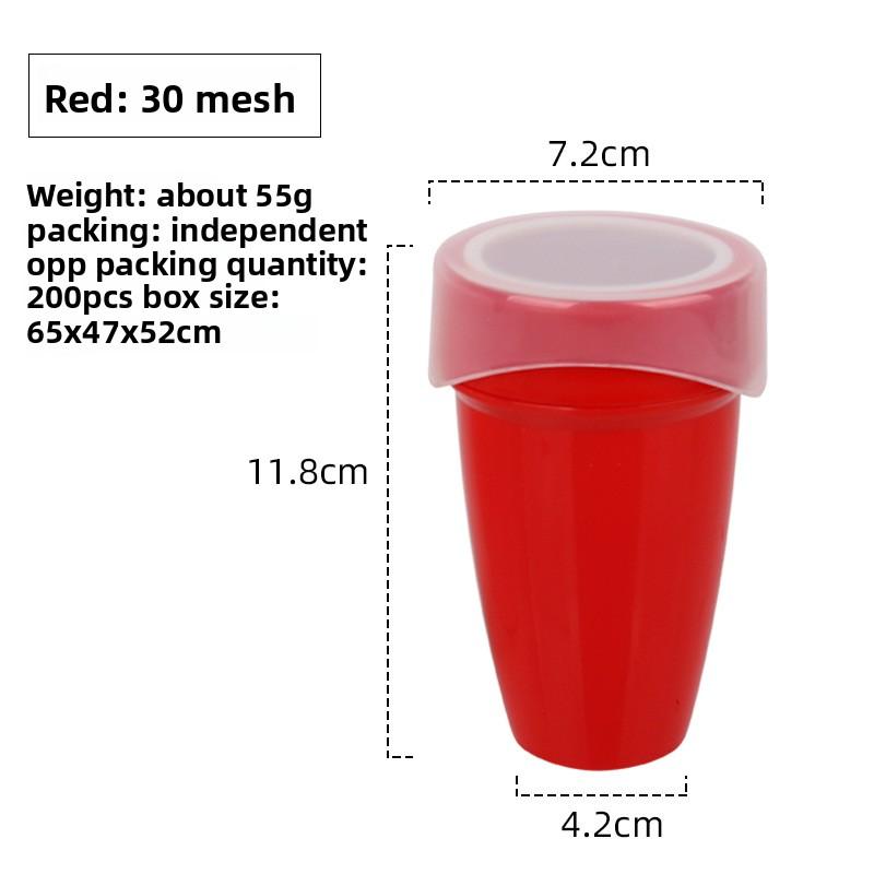 Ручной сито для муки в форме чашки, банка для выпечки, сито для матчи, какао, кофе, десертной пудры красный
Ручной сито для муки в форме чашки, банка для выпечки, сито для матчи, какао, кофе, десертной пудры красный
