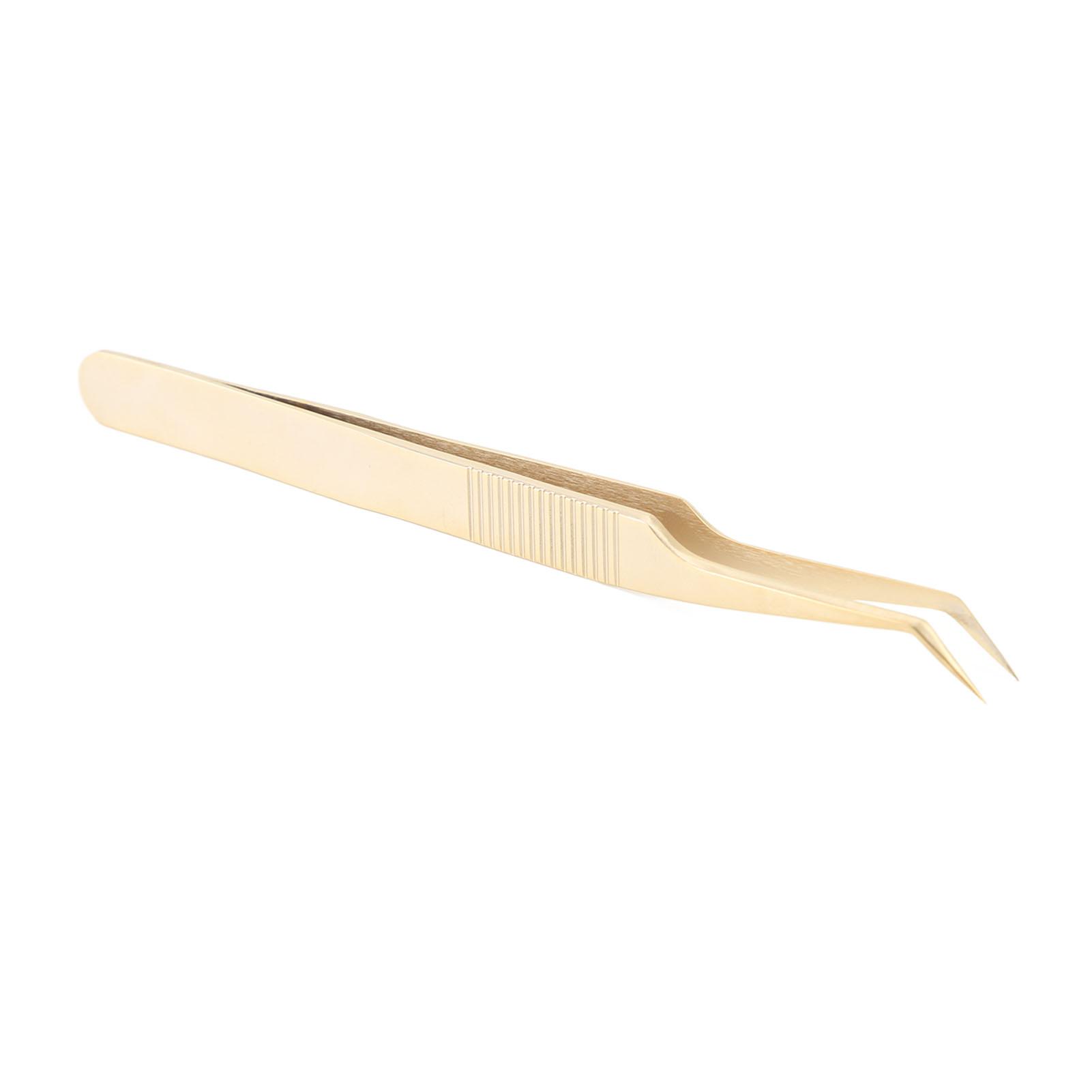 Eyelash Extension Tweezers Stainless Steel Fiber Tip Golden Lash Extension Tweezers for Beauty Salon
Eyelash Extension Tweezers Stainless Steel Fiber Tip Golden Lash Extension Tweezers for Beauty Salon