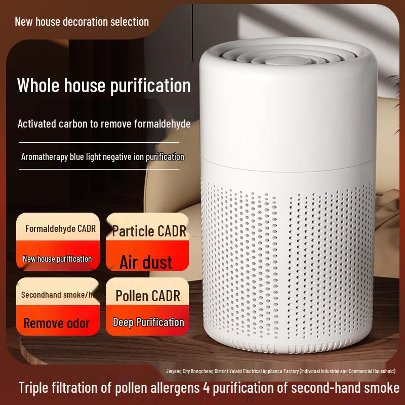 Portable Air Purifier for Smoke, Odor, and Formaldehyde Removal with Negative Ion Technology for Home and Dorm Use Chinese Version
Portable Air Purifier for Smoke, Odor, and Formaldehyde Removal with Negative Ion Technology for Home and Dorm Use Chinese Version