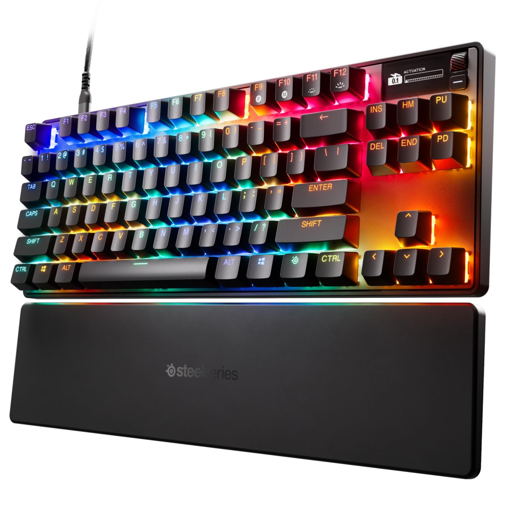 SteelSeries Rapid Tap Rapid Trigger Ігрова клавіатура Tenkey Дротова японська розкладка Звукоізоляційний дизайн Магнітний датчик Холла Перемикач OmniPoint чорний
SteelSeries Rapid Tap Rapid Trigger Ігрова клавіатура Tenkey Дротова японська розкладка Звукоізоляційний дизайн Магнітний датчик Холла Перемикач OmniPoint чорний