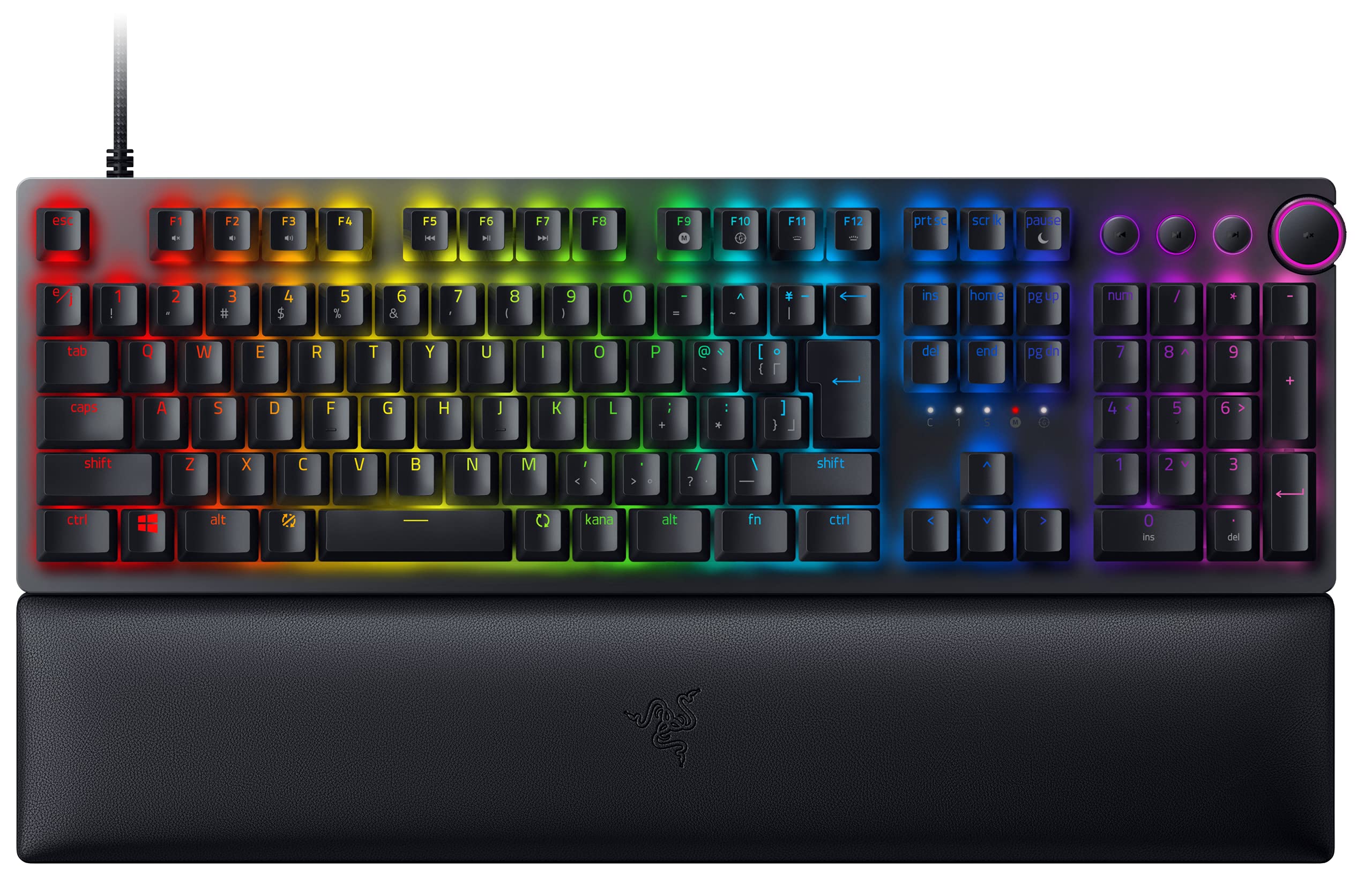 Ігрова клавіатура Razer Huntsman V2 JP Clicky Optical Switch Japanese JP Layout Optical Switch Clicky Touch Quiet Double Shot PBT Keycap Підставка для зап’ястя чорний
Ігрова клавіатура Razer Huntsman V2 JP Clicky Optical Switch Japanese JP Layout Optical Switch Clicky Touch Quiet Double Shot PBT Keycap Підставка для зап’ястя чорний