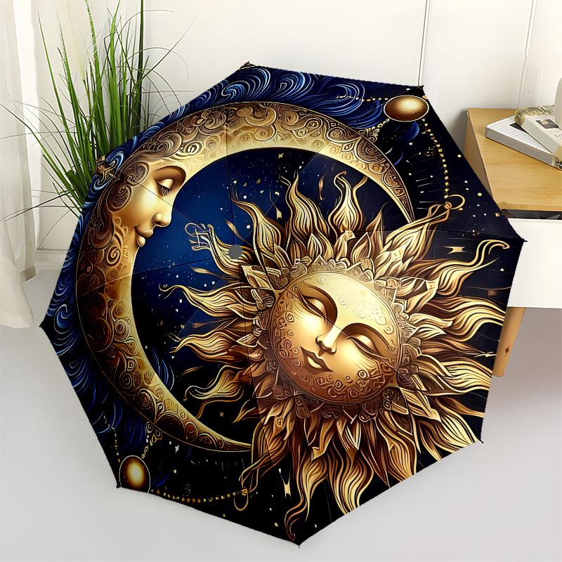 Sun, Moon themed Eight rib Automatic Folding Umbrella Is Suitable for Both Men and Women, Making It A Perfect Christmas and Valentine s Day
Sun, Moon themed Eight rib Automatic Folding Umbrella Is Suitable for Both Men and Women, Making It A Perfect Christmas and Valentine s Day