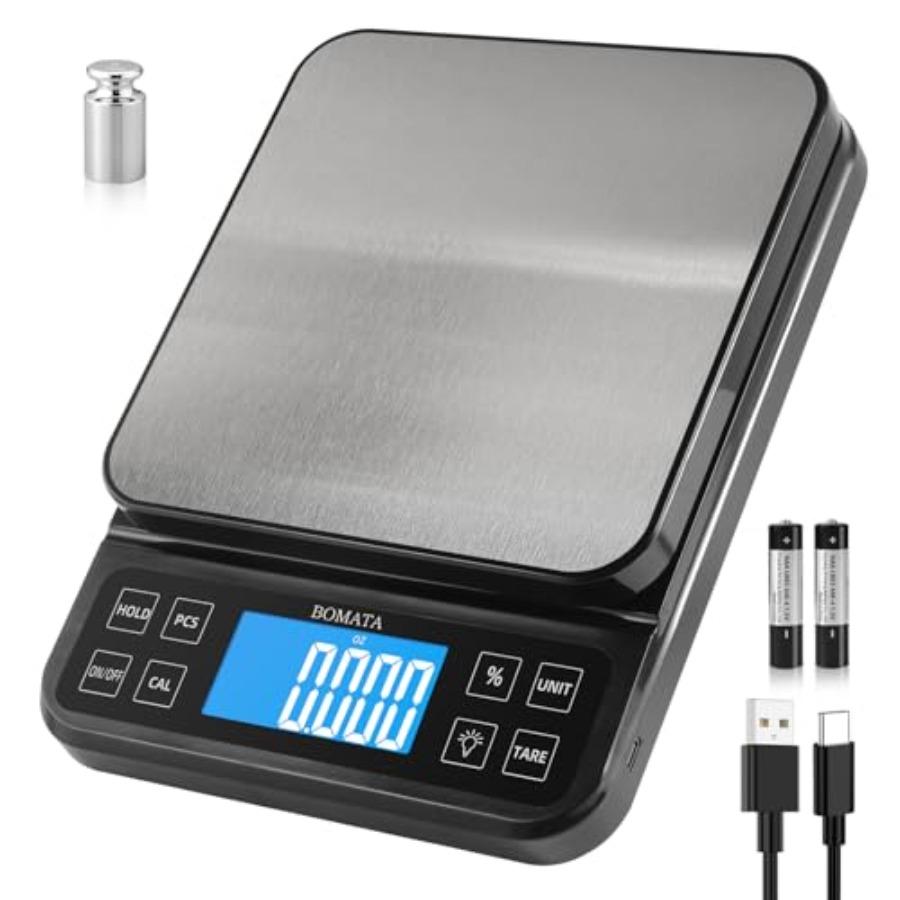 Large Kitchen Scale with 0.1g/0.001oz High Precision 5kg/11lb Bakery Scale with Percentage Function USB Rechargeable Full-View United States
Large Kitchen Scale with 0.1g/0.001oz High Precision 5kg/11lb Bakery Scale with Percentage Function USB Rechargeable Full-View United States