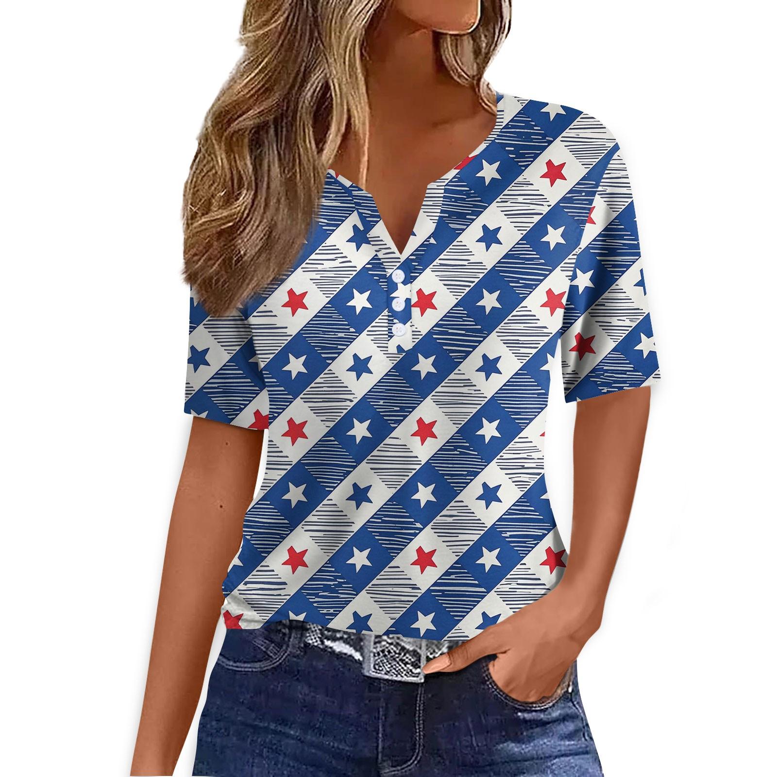 Women s Fashion Casual Vintage Floral Print V-Neck Short Sleeve Decorative Button T-Shirt Tops L
Women s Fashion Casual Vintage Floral Print V-Neck Short Sleeve Decorative Button T-Shirt Tops L