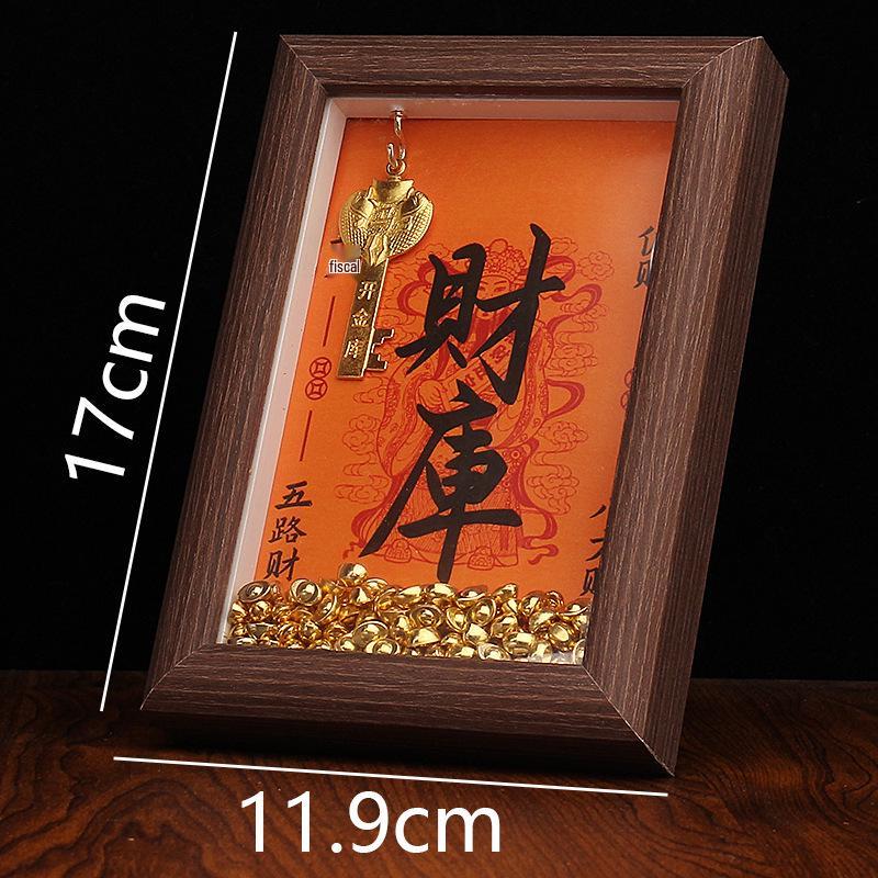 Yellow Dzambhala Wealth-Replenishing Photo Frame Ornament - 6, 7, 8 Inch Sizes with Small Ingots for Desk Display Zodiac Key - Pig
Yellow Dzambhala Wealth-Replenishing Photo Frame Ornament - 6, 7, 8 Inch Sizes with Small Ingots for Desk Display Zodiac Key - Pig