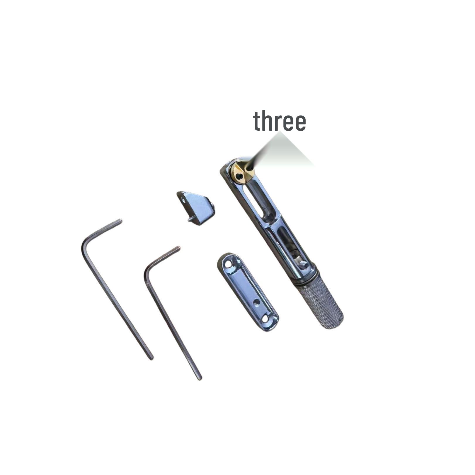 Black Single Guitar Bridge with Silver Center Nut
Black Single Guitar Bridge with Silver Center Nut
