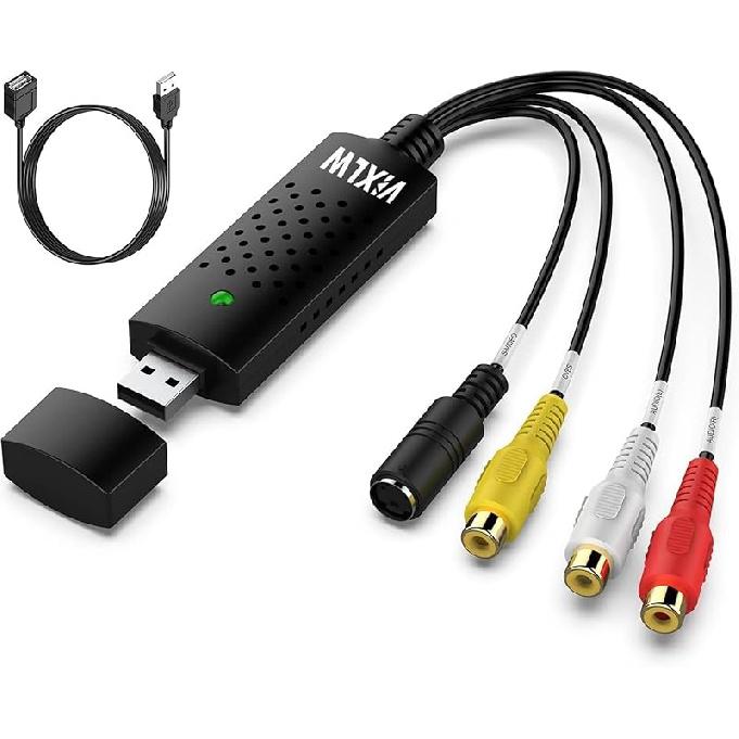 USB Захват Видео, Карта Захвата Видео, RCA в USB Видео Конвертер, VHS Mini DV Видеомагнитофон Hi8 DVD в Цифровой Конвертер для ПК ТВ, MAC Windows Vista Совместимый RCA to USB
USB Захват Видео, Карта Захвата Видео, RCA в USB Видео Конвертер, VHS Mini DV Видеомагнитофон Hi8 DVD в Цифровой Конвертер для ПК ТВ, MAC Windows Vista Совместимый RCA to USB