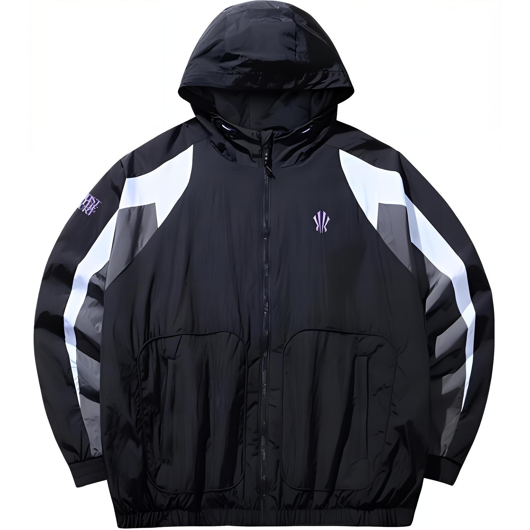 Anta Basketball Series Spliced Hooded Zipper Logo Long Sleeve Loose Windbreaker Unisex Outerwear Black 172441603N-3 2XL
Anta Basketball Series Spliced Hooded Zipper Logo Long Sleeve Loose Windbreaker Unisex Outerwear Black 172441603N-3 2XL