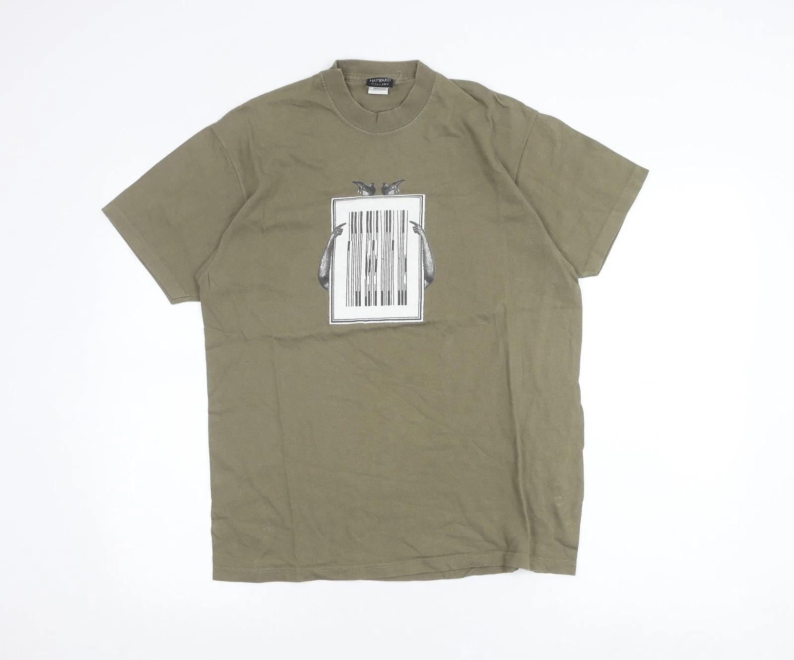 Hayward Gallery Men’s Green Cotton Graphic Art T-Shirt M Vintage L
Hayward Gallery Men’s Green Cotton Graphic Art T-Shirt M Vintage L