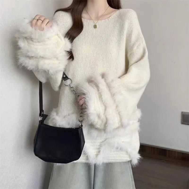 Oversize Sweater for Women Autumn Winter Thickened Pullover Warm Knitted Solid Color Stretchy Long Sleeve Jumper Tops XXXXXL білий
Oversize Sweater for Women Autumn Winter Thickened Pullover Warm Knitted Solid Color Stretchy Long Sleeve Jumper Tops XXXXXL білий