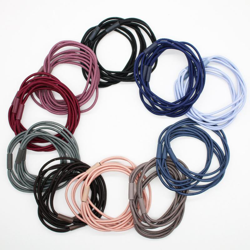 Korean version of simple solid color multi-layer rubber band, elegant and versatile three-layer hair band for girls, three-layer rubber
Korean version of simple solid color multi-layer rubber band, elegant and versatile three-layer hair band for girls, three-layer rubber