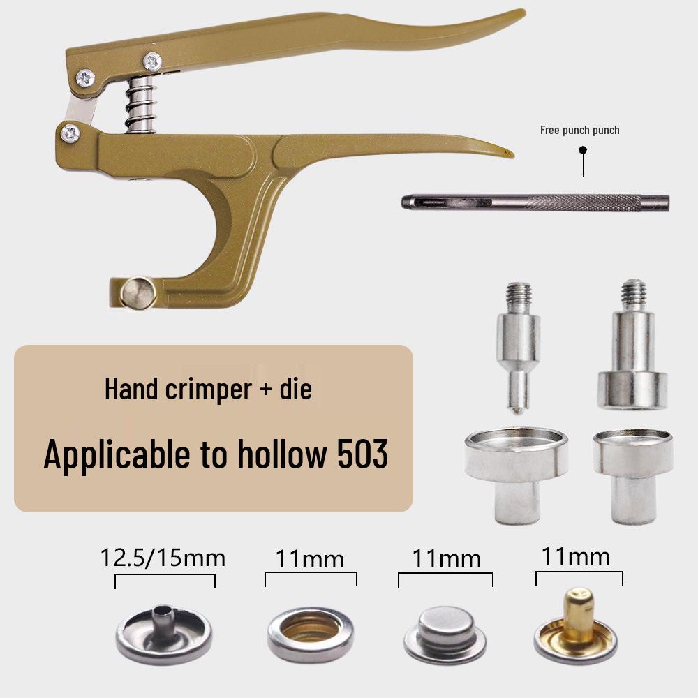 Sew-Free Plastic Snap Fasteners & Four-Hole Buckles with Hand Press Pliers Set
Sew-Free Plastic Snap Fasteners & Four-Hole Buckles with Hand Press Pliers Set