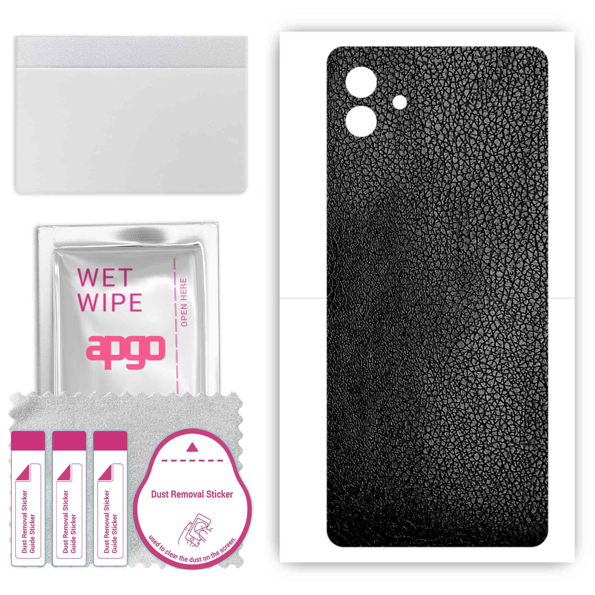 apgo Protective Skin Sticker for the back compatible with Samsung Galaxy M13 5G, Wrap Film, Foil, Vinyl - Pattern Black Leather
apgo Protective Skin Sticker for the back compatible with Samsung Galaxy M13 5G, Wrap Film, Foil, Vinyl - Pattern Black Leather