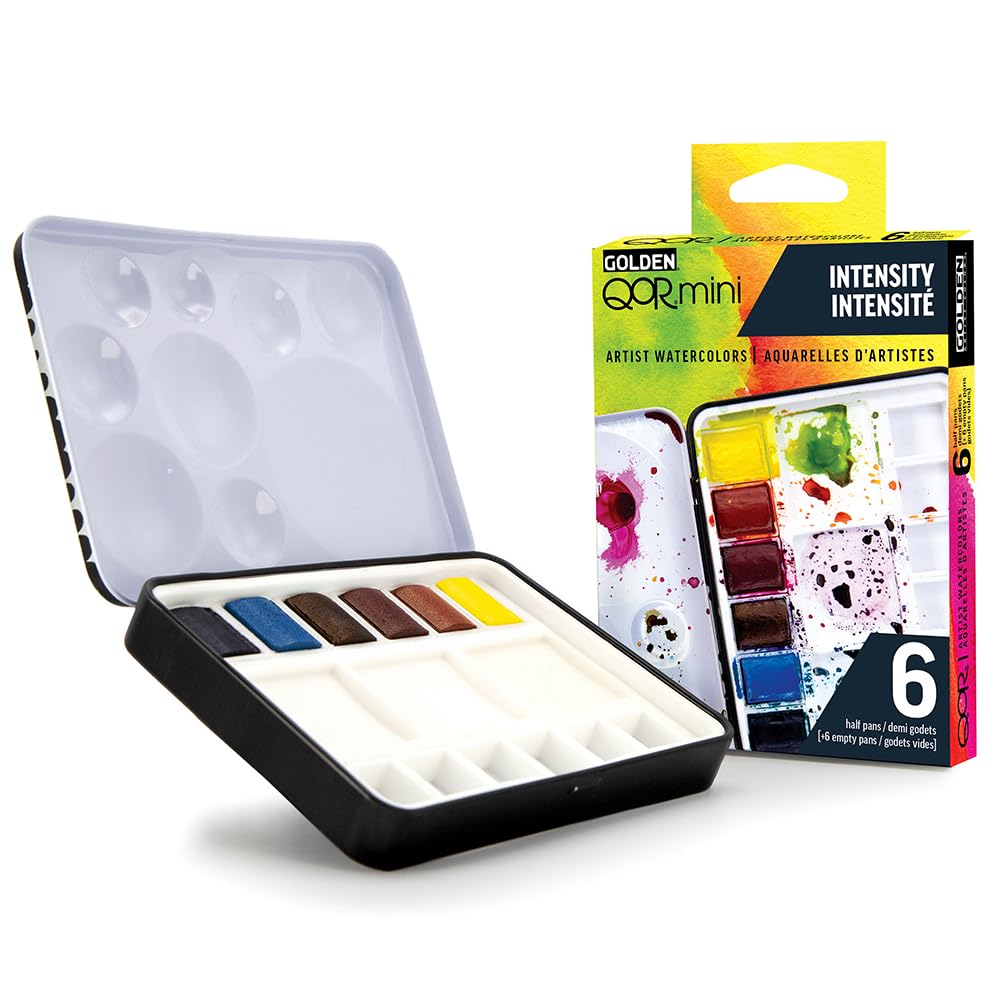 Golden QOR Watercolor 0030 Half Pan Intensity 6 Color Set 13300030
Golden QOR Watercolor 0030 Half Pan Intensity 6 Color Set 13300030