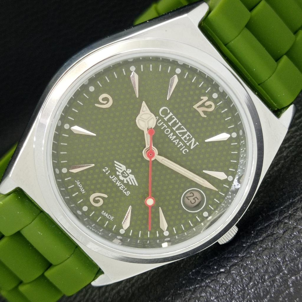 REFURBISHED JAPAN CITIZEN AUTOMATIC 8200 MENS GREEN COLOR DIAL WATCH A432370-2 R111-a432370
REFURBISHED JAPAN CITIZEN AUTOMATIC 8200 MENS GREEN COLOR DIAL WATCH A432370-2 R111-a432370