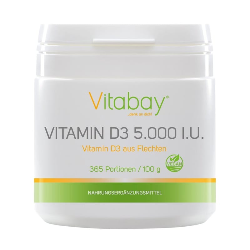 Vitabay Vitamin D3 5000 IU Vegan Powder 100 g, 365 Servings
Vitabay Vitamin D3 5000 IU Vegan Powder 100 g, 365 Servings